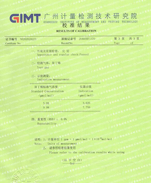 TDIkok体育校准报告