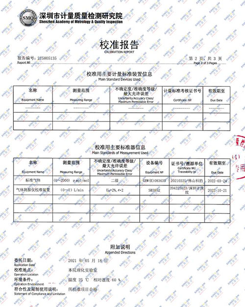 三氧化硫kok体育检定报告